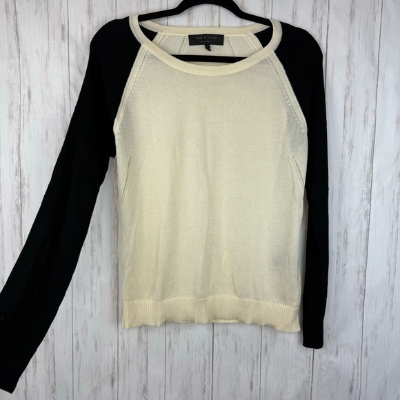 Rag and Bone classic white and black sweater Medium. - Picture 1 of 7